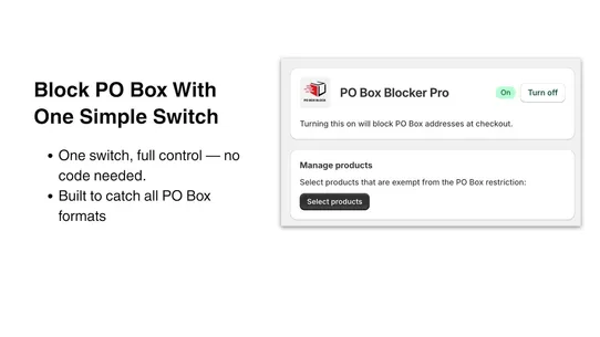 PO Box Blocker Pro screenshot