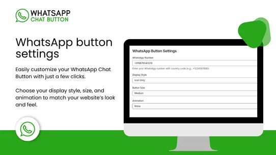 WhatsApp Chat Button screenshot