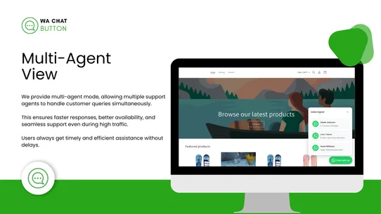 Floating Chat Button screenshot