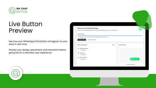 Floating Chat Button screenshot