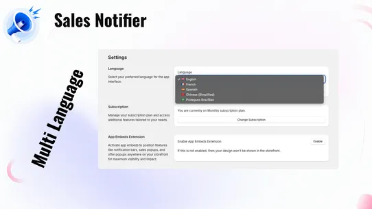 Oct: Sales Notifier screenshot