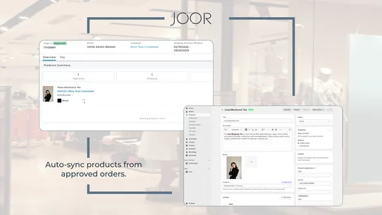 JOOR: Retailer Product Sync screenshot