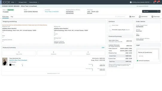 JOOR: Retailer Product Sync screenshot