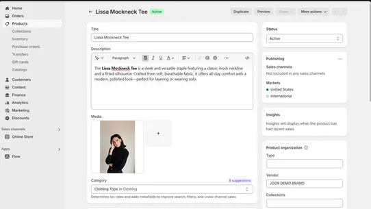 JOOR: Retailer Product Sync screenshot