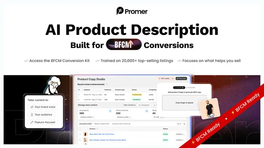 Promer AI: Product Description screenshot