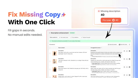 AI SEO Product Description screenshot