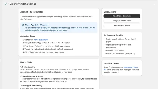 Smart Prefetch screenshot