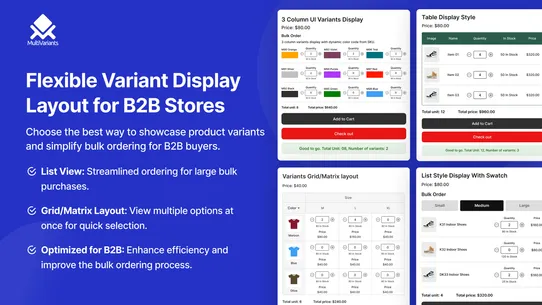 MultiVariants ‑ Bulk Order screenshot