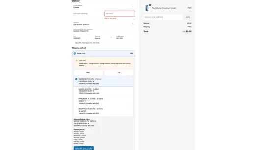 Cornerdrop Pickup Points screenshot
