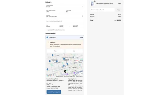 Cornerdrop Pickup Points screenshot