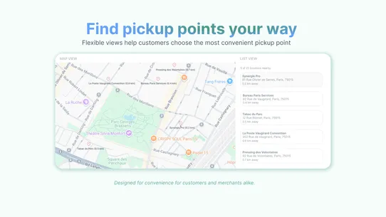 Cornerdrop Pickup Points screenshot