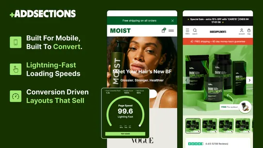 GetConversions ‑ Add Sections screenshot