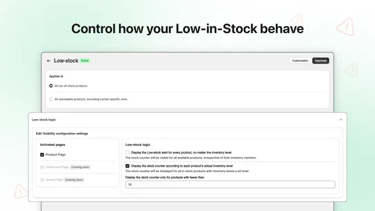 GrootApps ‑ Low in stock screenshot