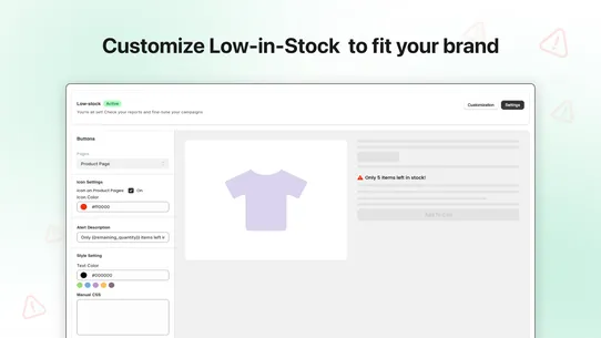 GrootApps ‑ Low in stock screenshot