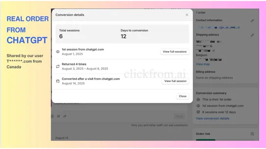 Clickfrom.ai screenshot