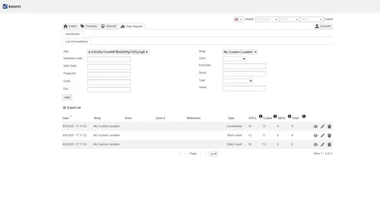 Keonn RFID screenshot