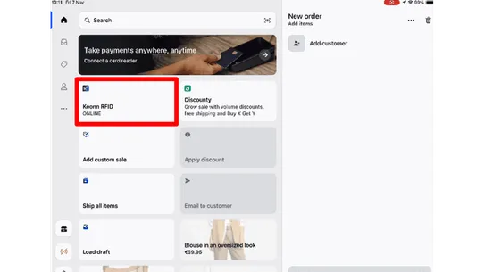 Keonn RFID screenshot