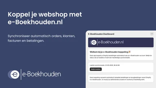 e‑Boekhouden Koppeling screenshot