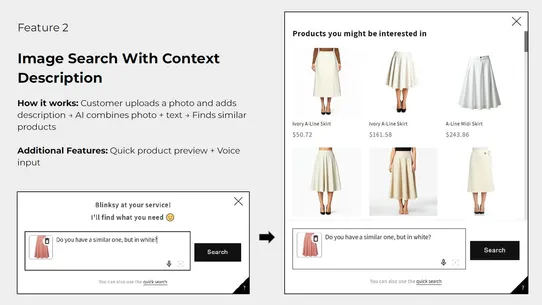 Blink cart ‑ Sematic AI Search screenshot
