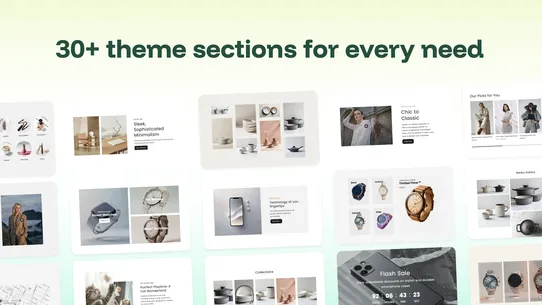 Theme Sections &amp; AI Pages screenshot
