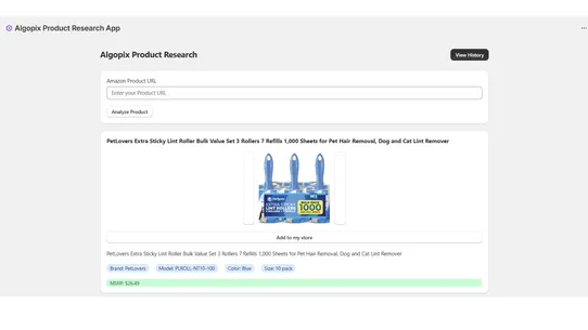 Algopix Product Research screenshot