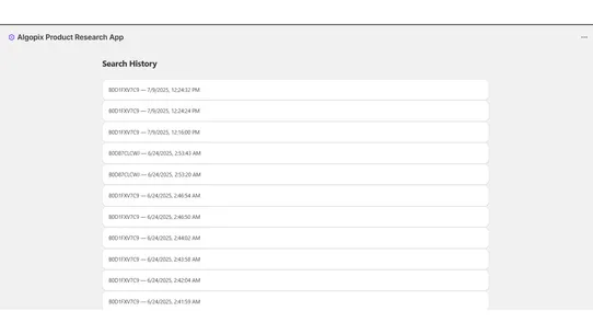 Algopix Product Research screenshot