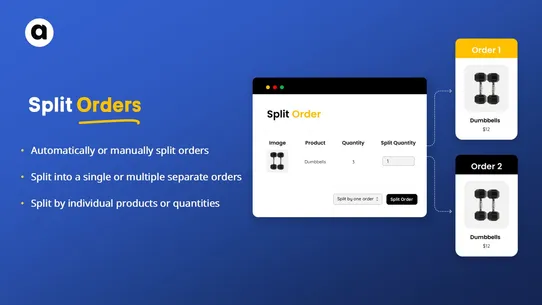 SPL‑ Split Orders screenshot