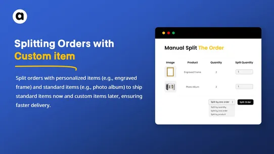 SPL‑ Split Orders screenshot