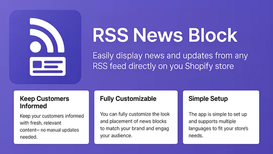 RSS News Block screenshot