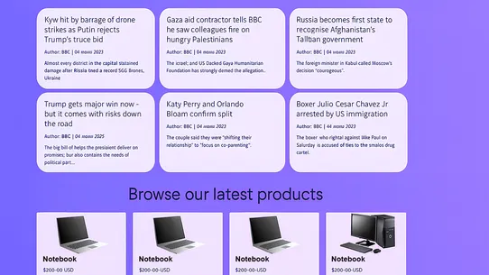 RSS News Block screenshot