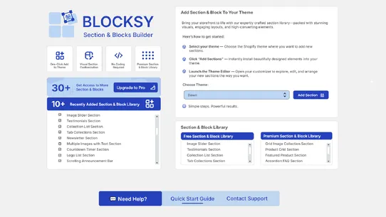 Blocksy ‑ Section Builder screenshot