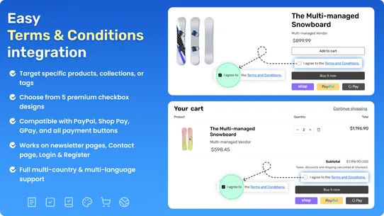 TC Term and Condition Checkbox screenshot