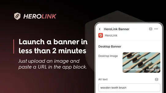 Hero Link ‑ Click Image Banner screenshot