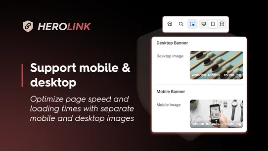 Hero Link ‑ Click Image Banner screenshot