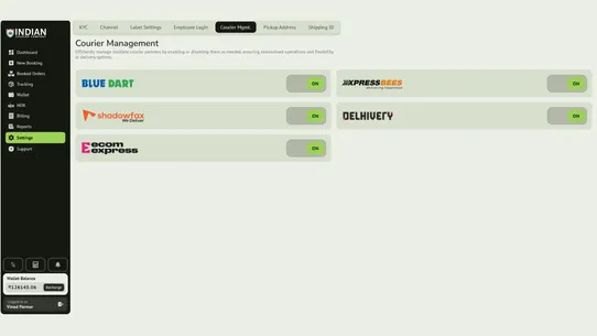 Indian Courier Company ‑ ICC screenshot