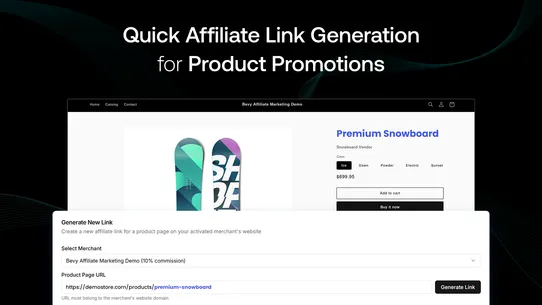 Bevy Affiliate Marketing screenshot