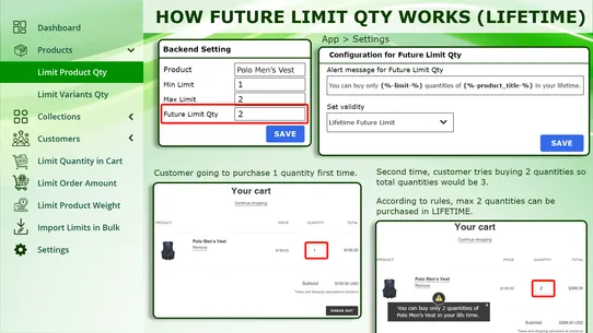 KOR Order Limit Quantity screenshot