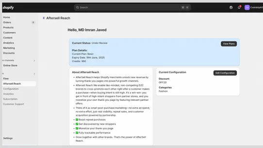 AfterSell Reach by Cashdrip AI screenshot