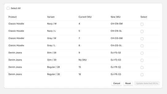 Lamnia ‑ SKU Generator screenshot