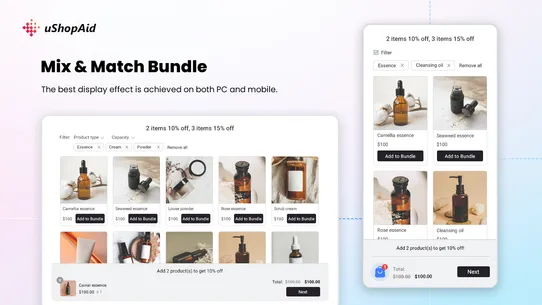 uShopAid ‑ Easy Bundle Builder screenshot