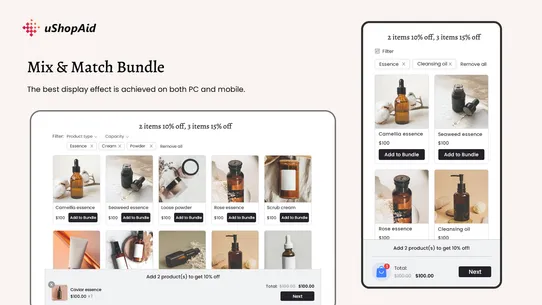 uShopAid‑ Easy Bundles Builder screenshot