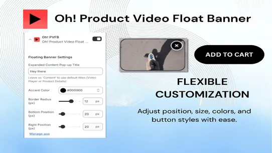 Oh! Product Video Float Banner screenshot
