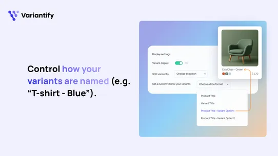 Show variants ‑ Variantify screenshot