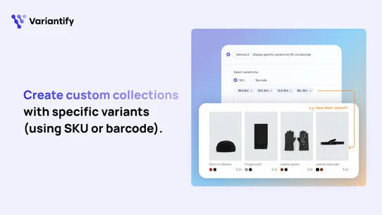 Show variants ‑ Variantify screenshot