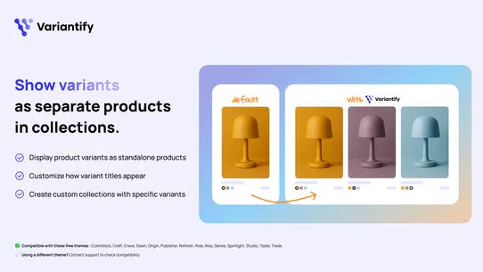 Variantify ‑ Show variants screenshot