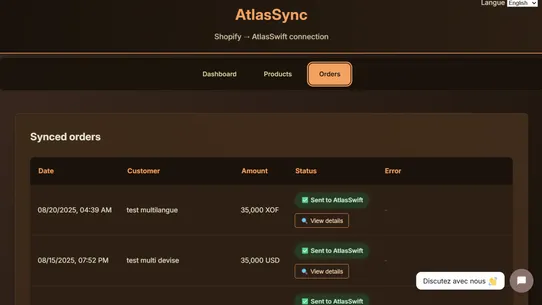 AtlasSync screenshot