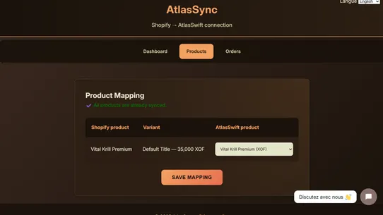 AtlasSync screenshot