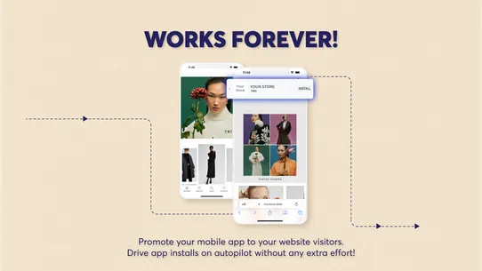 Mobile App Banner ‑ Shopney screenshot