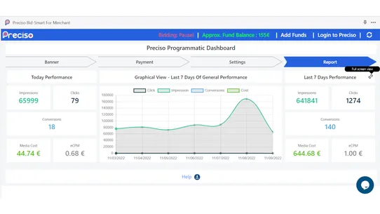 Preciso Bid‑Smart For Merchant screenshot