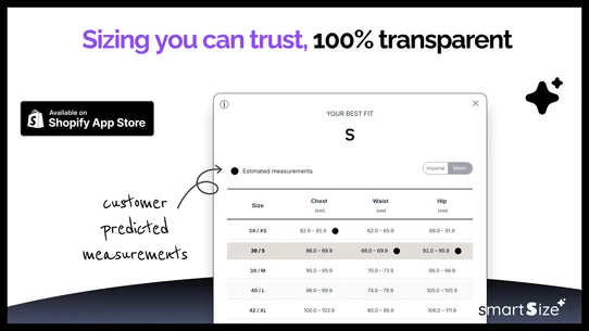 Smart Size AI Fit Recommender screenshot